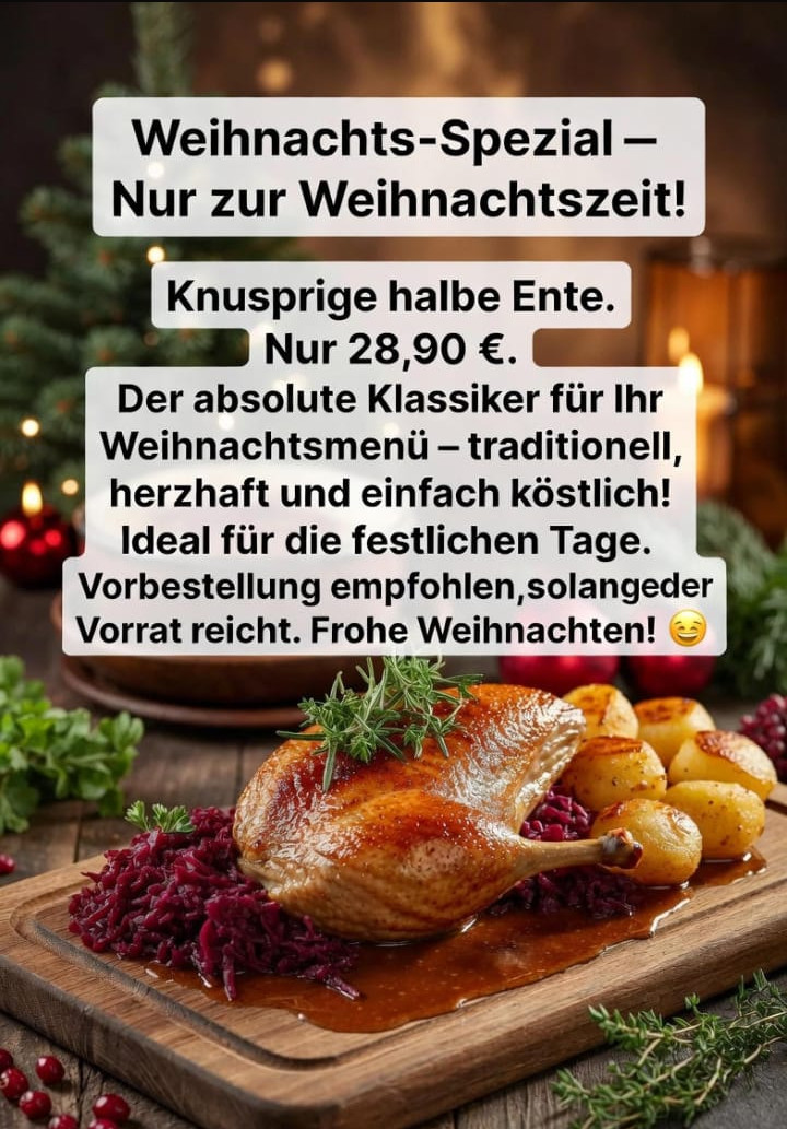 Küchenfertige Weihnachtsgans